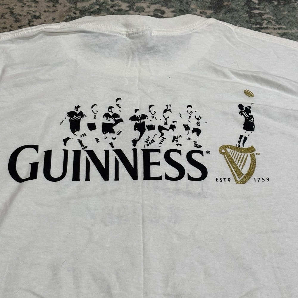 Vintage guinness rugby shirt Anvil‎ XL Men's Tshirt